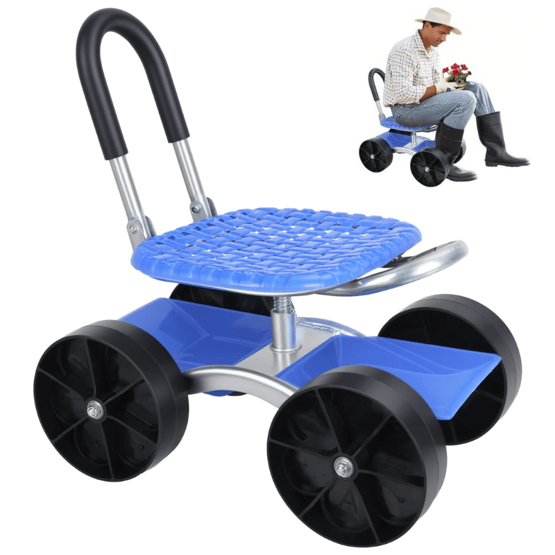 360 Degree Rotating Gardening Seat with Adjustable Height