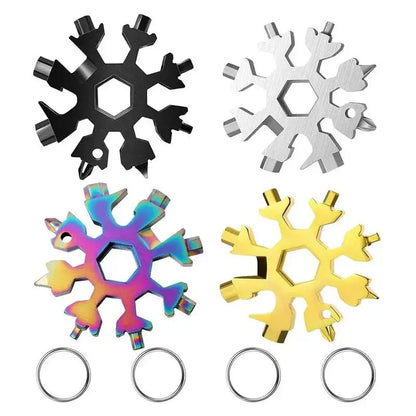 Viral 18-in-1 Snowflake Multi-tool Stainless Steel Portable Wrench | All-in-One…