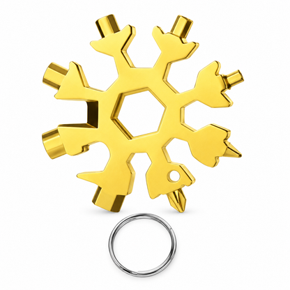 Viral 18-in-1 Snowflake Multi-tool Stainless Steel Portable Wrench