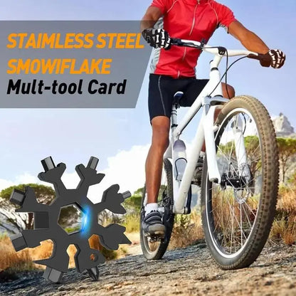 Viral 18-in-1 Snowflake Multi-tool Stainless Steel Portable Wrench | All-in-One…