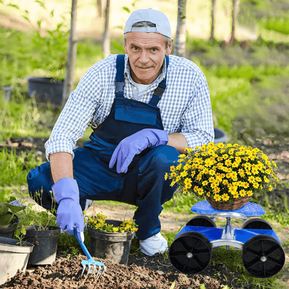 360 Degree Rotating Gardening Seat with Adjustable Height