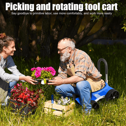 360 Degree Rotating Gardening Seat with Adjustable Height