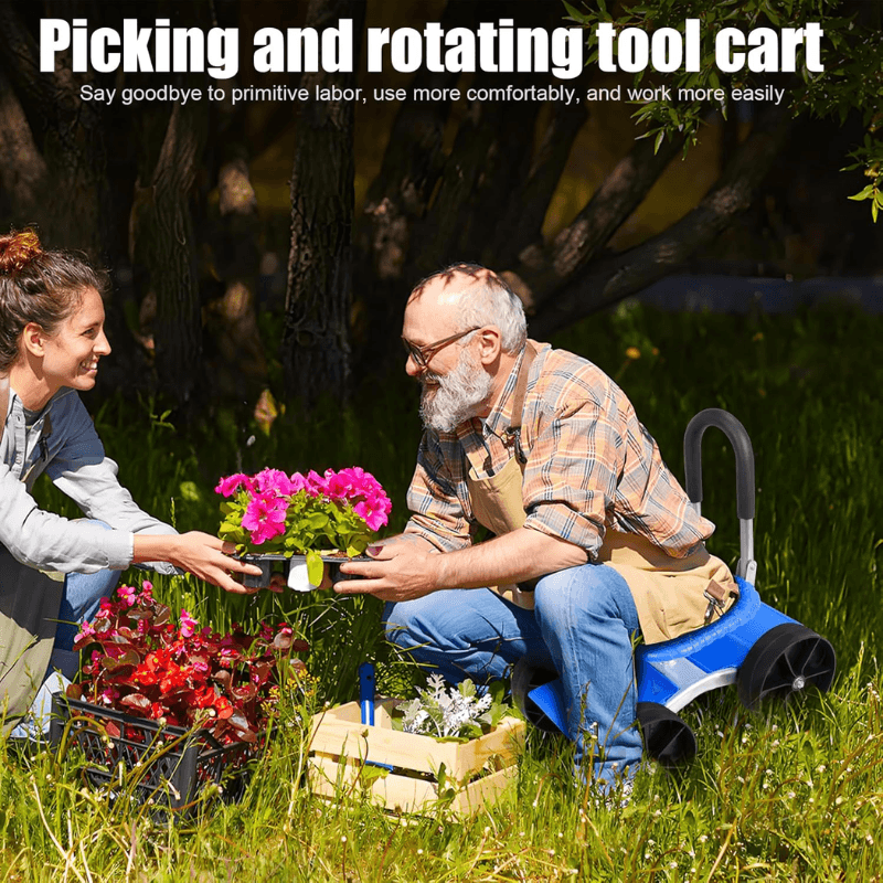 360 Degree Rotating Gardening Seat with Adjustable Height
